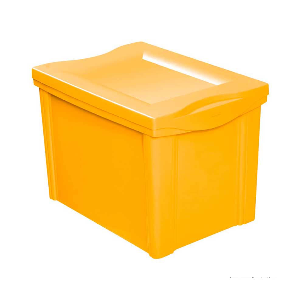 Caixa-organizadora-de-plastico-Color-30-litros-amarelo-Ordene