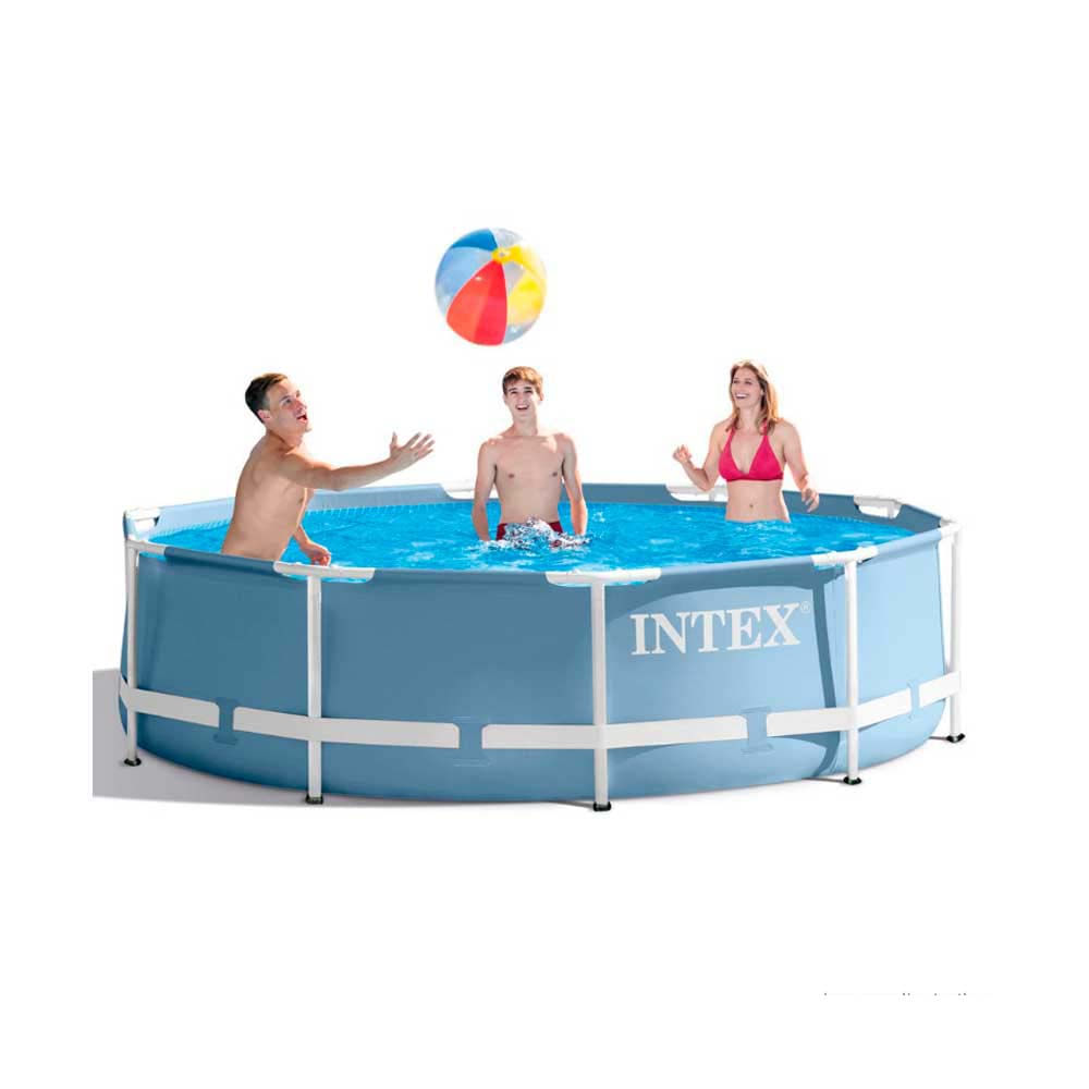 Piscina-Prism-4485-litros-com-bomba-filtro-127V-cinza-Intex