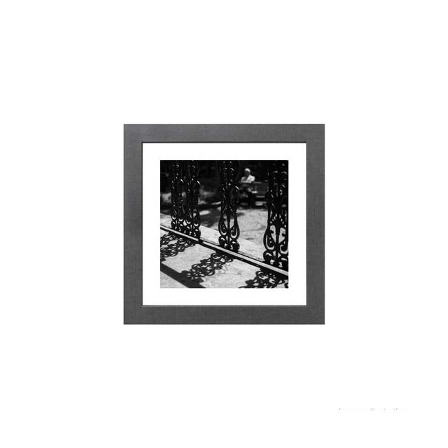 Quadro-decorativo-Detail-23x23cm-cinza-Infinity