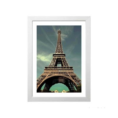 Quadro-decorativo-Eiffel-Tower-I-28x38cm-branco-Infinity