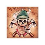 Placa-decorativa-Stylish-Skull-20x20cm-Infinity