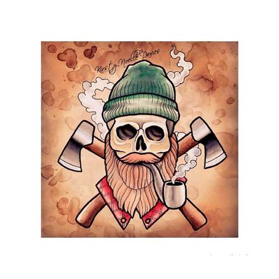 Placa-decorativa-Stylish-Skull-20x20cm-Infinity