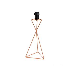 Base para abajur triangular 36cm cobre LS Ilumina
