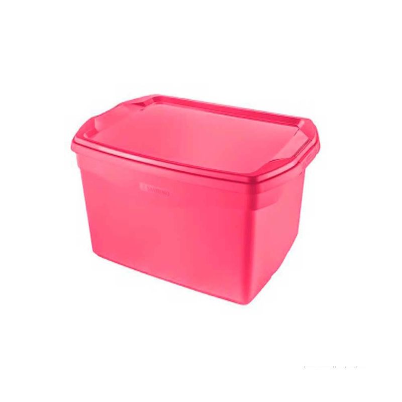 Caixa-organizadora-Flex-68-litros-rosa-Sanremo