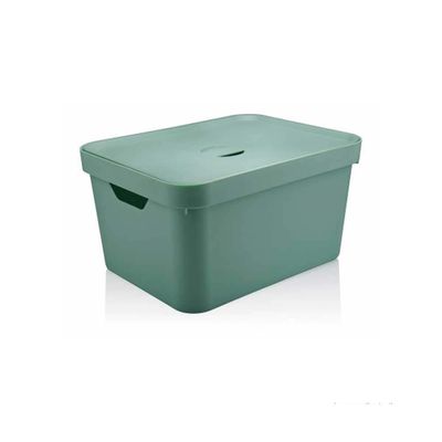 Caixa-organizadora-Cube-32L-grande-com-tampa-verde-menta-OU