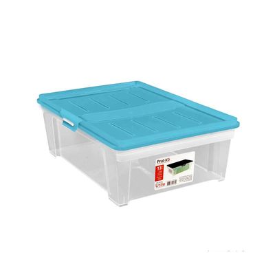 Caixa-organizadora-Utile-incolor-13L-com-tampa-azul-Prat-k