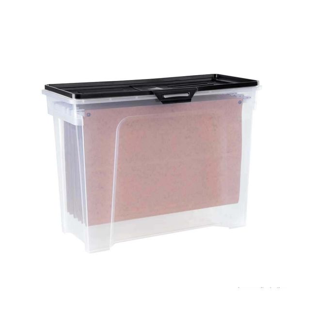 Caixa-organizadora-Utile-incolor-18L-com-tampa-preta-Prat-k