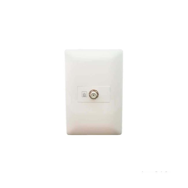 Placa-4x2-tomada-para-antena-de-TV-branca-ON