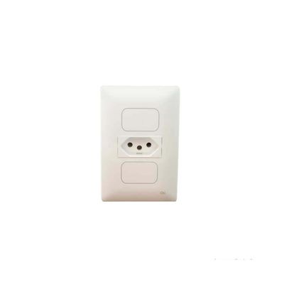 Interruptor-One-Touch-4x2-PAD-paralelo-duplo---tomada-10A-branco-ON