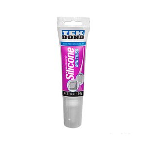 Adesivo de silicone acético 50g branco Tekbond