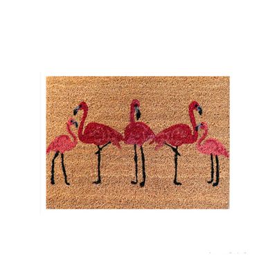 Capacho-Flamingo-60x45cm-fibra-natural-bege-e-rosa-Coisas-e-Coisinhas