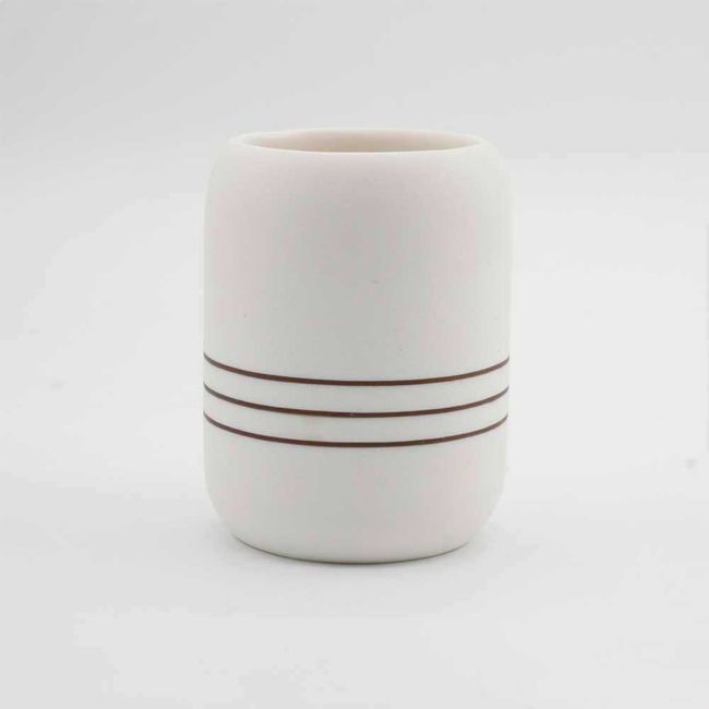 Porta escova de dentes Lines branco Coisas e Coisinhas