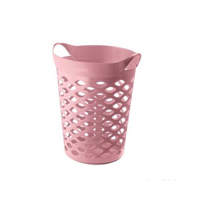 Cesto-organizador-circular-44L-plastico-rosa-quartz-Sanremo