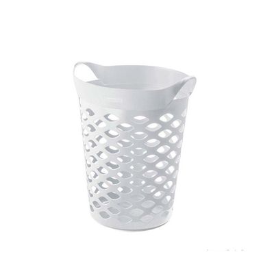 Cesto-organizador-circular-44L-plastico-branco-Sanremo