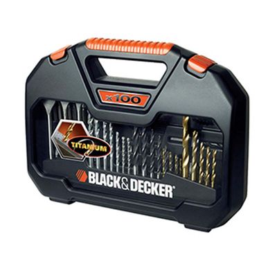 Jogo-para-furar-e-parafusar-A7187-XJ-100-pecas-Black--Decker