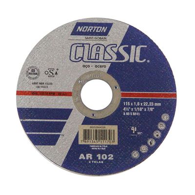 Disco-de-corte-fino-para-metais-1143x222x16mm-Classic-AR302-Norton