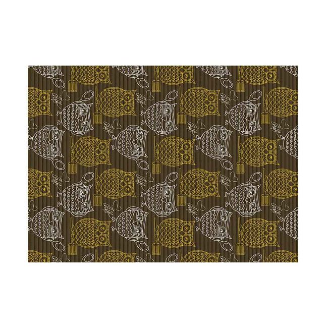 Passadeira-PVC-65cm-x-1-metro-Tropical-corujas-marrom-Kapazi