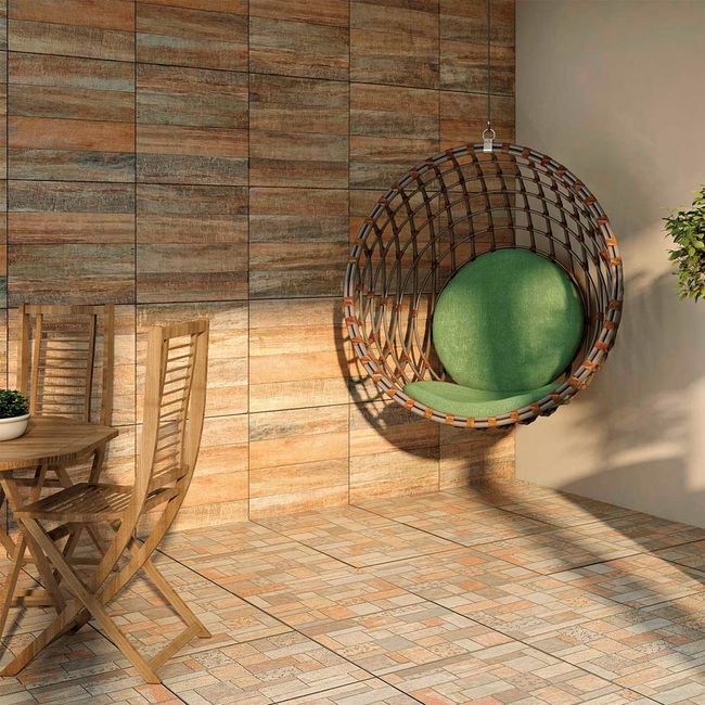 Piso Tábua de Madeira HD 50x50cm Incefra