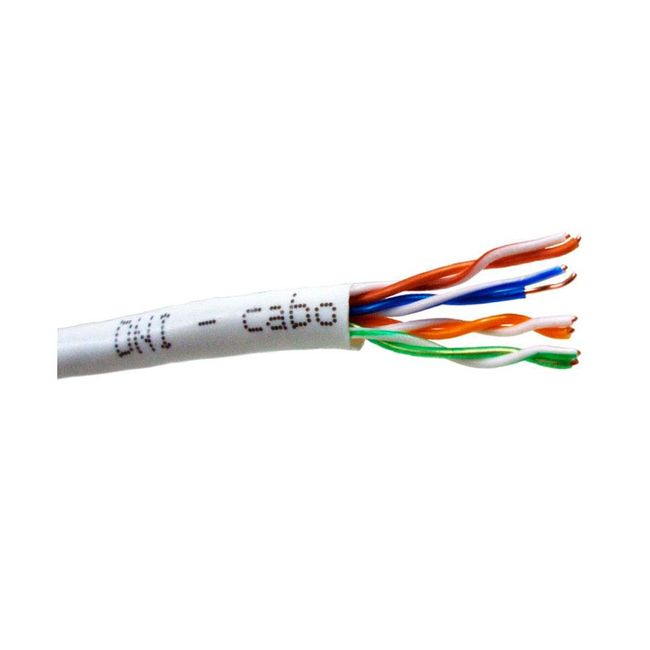 Cabo UTP Branco Para CFTV 4 Pares 0,20mm² 8x50 UTPBRB DNI