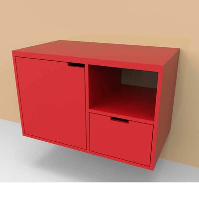 Gabinete-para-banheiro-Colors-70x40cm-vermelho-escarlate-Huna