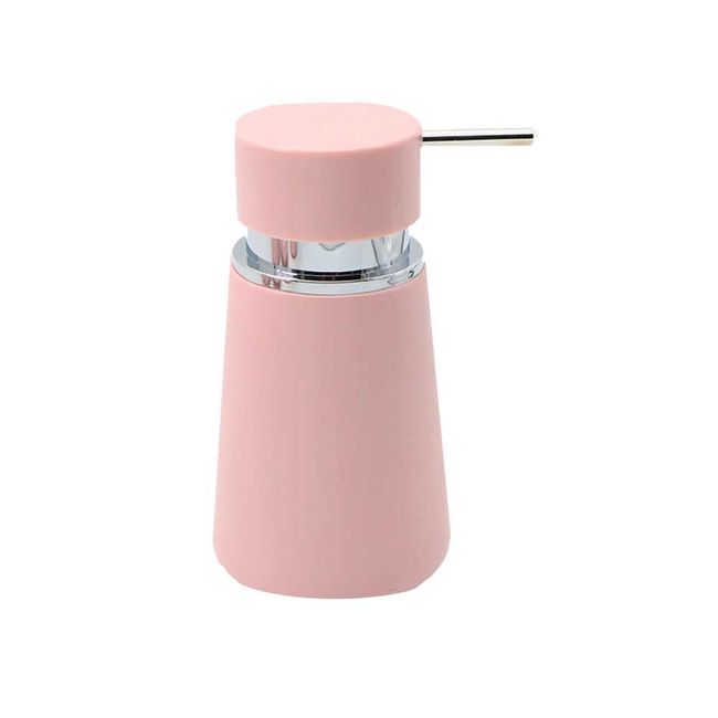 Porta-sabonete-liquido-de-bancada-soft-rosa-Coisas-e-Coisinhas