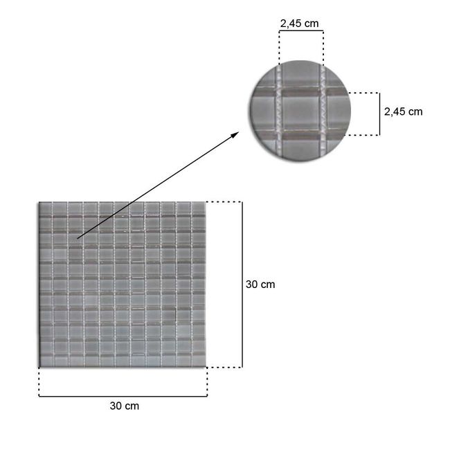 Pastilha-de-vidro-245x245cm-placa-30x30cm-cinza-claro-Crystalcor