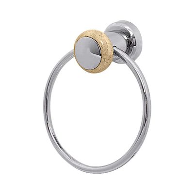 Porta-toalha-cromada-argola-Saturno-travertino-Forusi