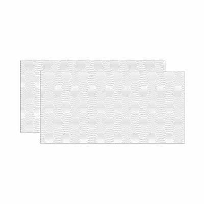 Revestimento-de-parede-retificado-30x60cm-Hexagon-brilhante-white-Lanzi