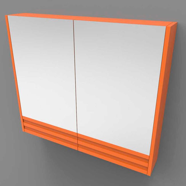 Espelheira Ripas retangular 70x60cm jequitibá Huna