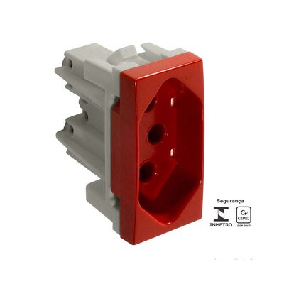 Modulo-Pro-tomada-2Pt-20A-vermelho-Alumbra