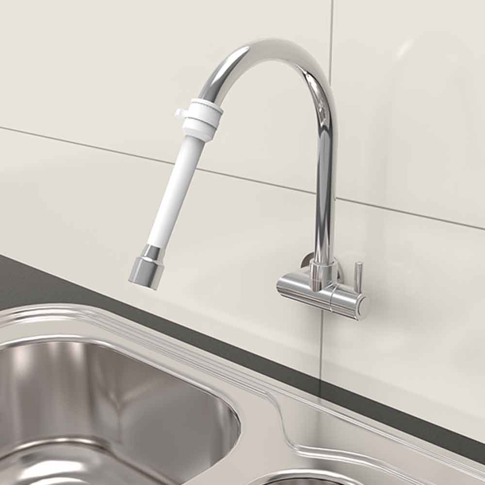 Extensor Branco Para Torneira Sem Rosca 90mm Blukit