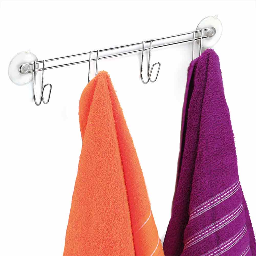 Cabide multiuso com 4 ganchos e ventosas Arthi