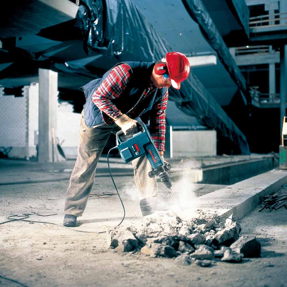 Martelo demolidor elétrico 220V 1500W RompMax GHS 11 azul Bosch