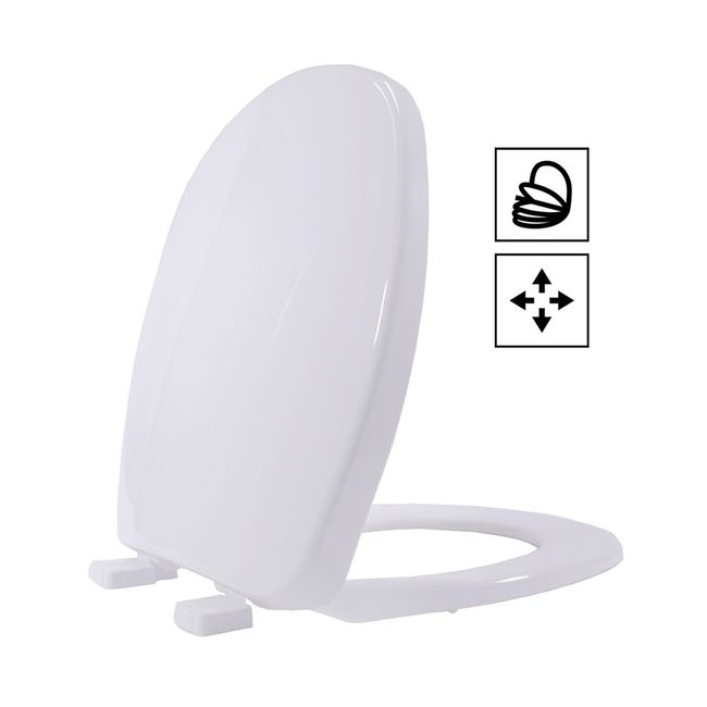 Assento sanitário soft close Aspen Evolution branco Tupan