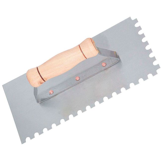 Desempenadeira Aço Temperado Dentada FECH 12x25CM Atlas