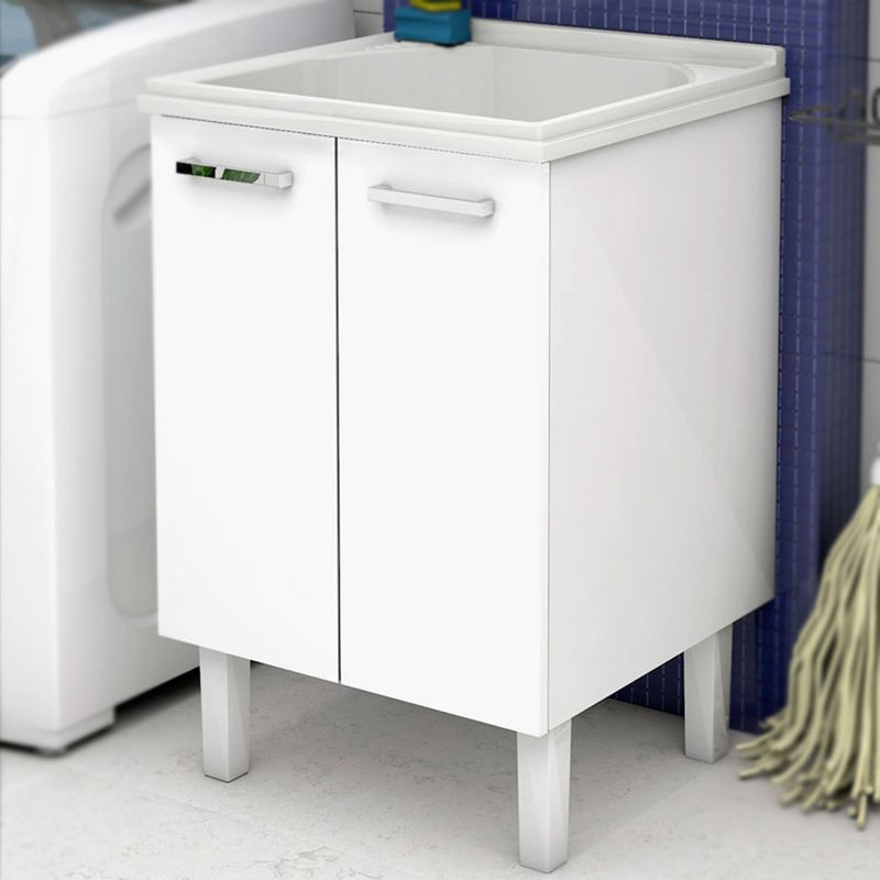 Gabinete-de-lavanderia-com-tanque-Flat-60x61cm-branco-Cozimax