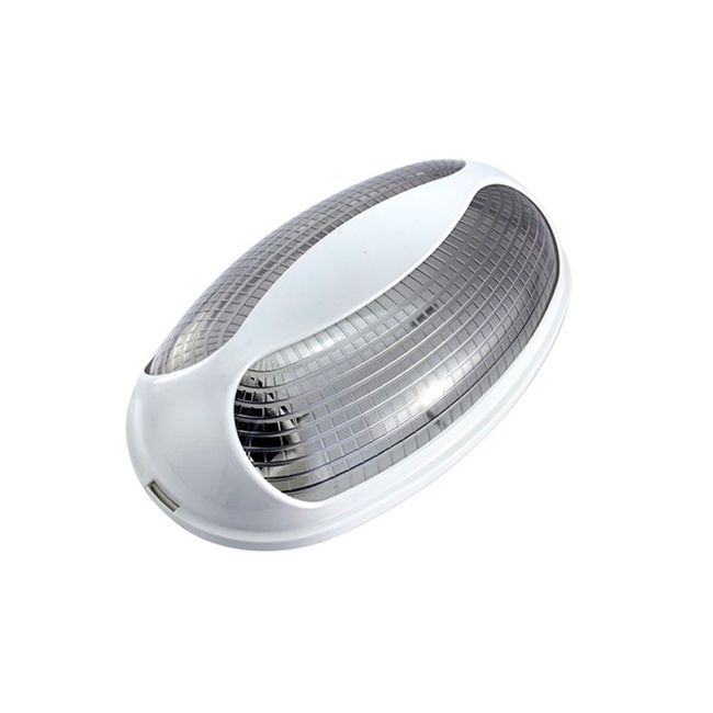 Tartaruga oval E27 branca Pavilonis