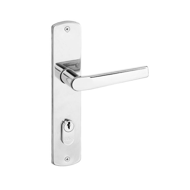 Fechadura externa Abitare Palio 2010/100-Z com espelho cromada Arouca