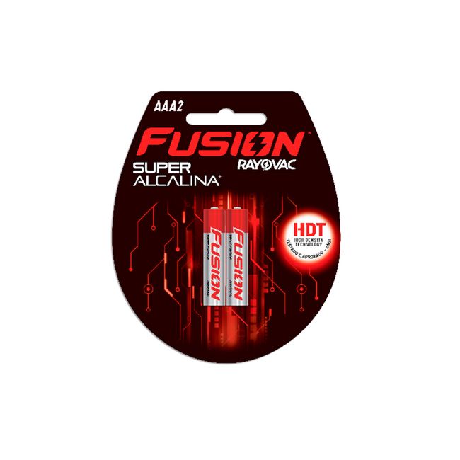 Pilha super alcalina AAA2 2 unidades Fusion Rayovac