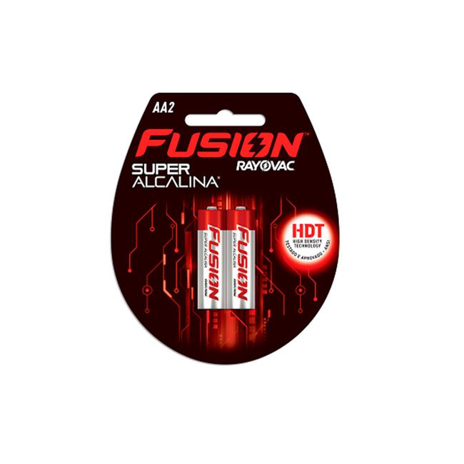 Pilha super alcalina AA2 2 unidades Fusion Rayovac