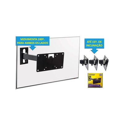 Suporte-para-LCD-LED-Plasma-14--a-56--articulado-e-com-inclinacao-preto-Multivisao