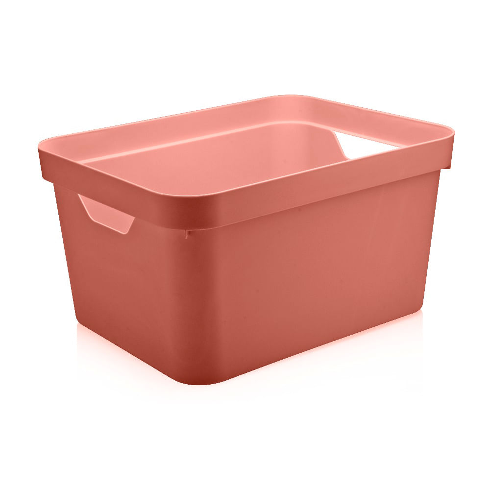 Caixa-organizadora-32L-plastico-terracota-Cube-Ou