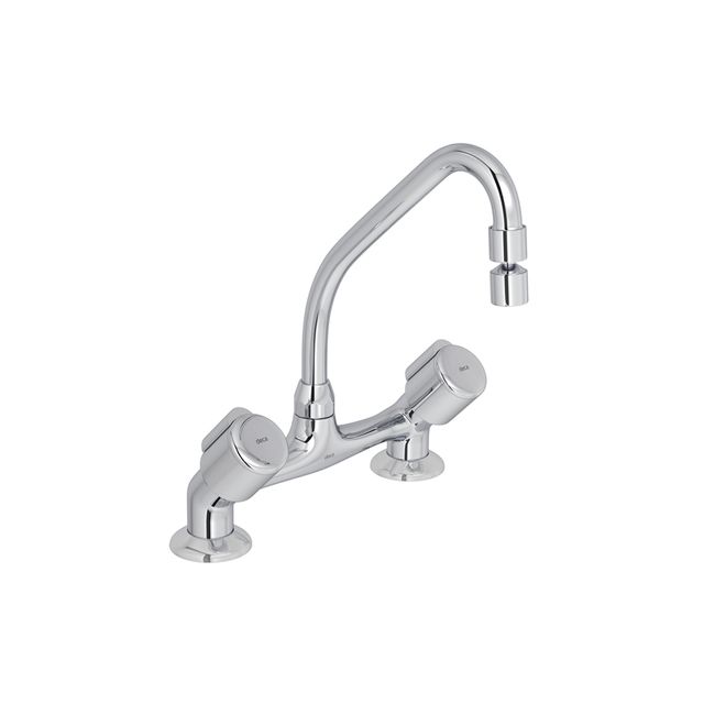 Misturador para cozinha Spot 1256 C43 bica móvel cromado bancada Deca