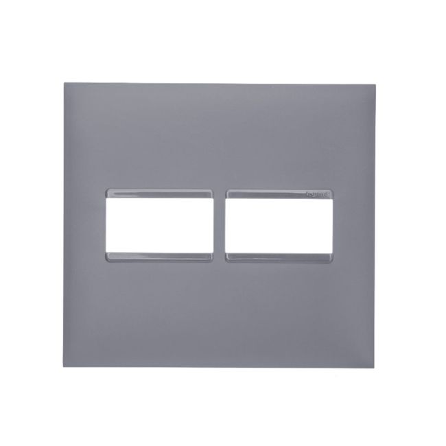Placa-4x4-1-1-posto-cinza-Pial-Plus