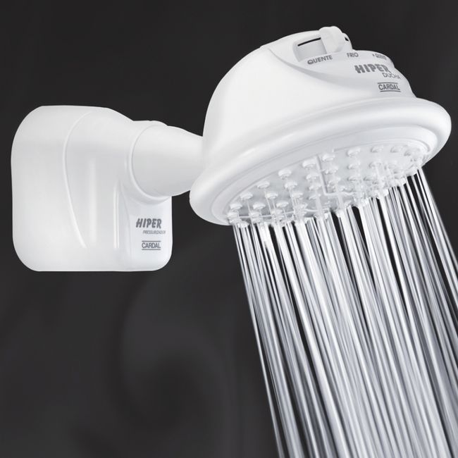 Chuveiro elétrico Hiper Ducha Pressurizada 220V branco Cardal