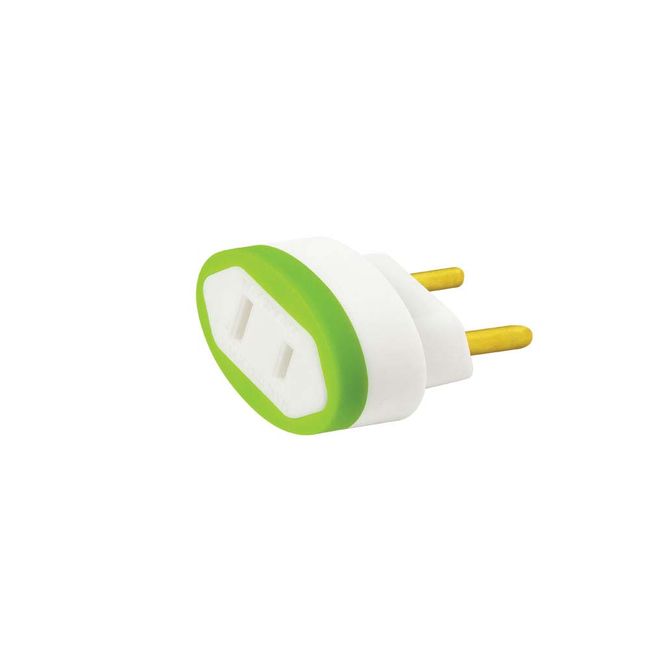 Adaptador Pino Chato 2p 10A/250V Branco Dn1549 Conecta Daneva Legrand
