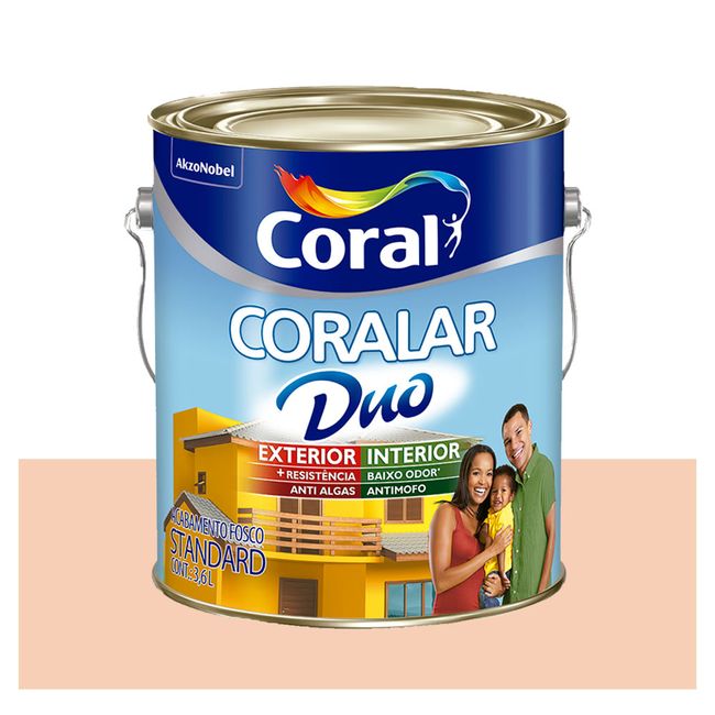 Tinta Coralar Econômica Coralar Duo acrílica fosca areia 3,6L