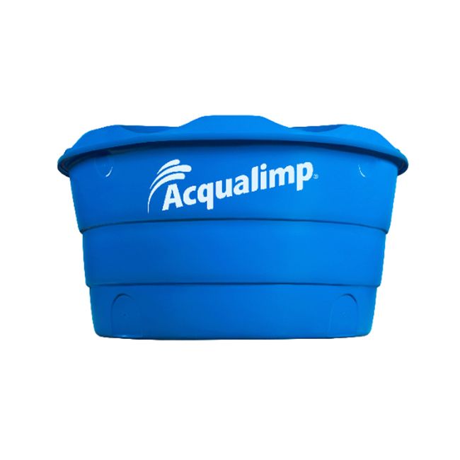 Caixa d'água 1000L básica azul Acqualimp