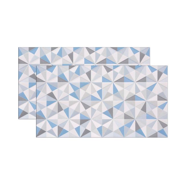 Revestimento de Parede Porto Ferreira Brens Índigo Acetinado Retificado 54X30cm Azul