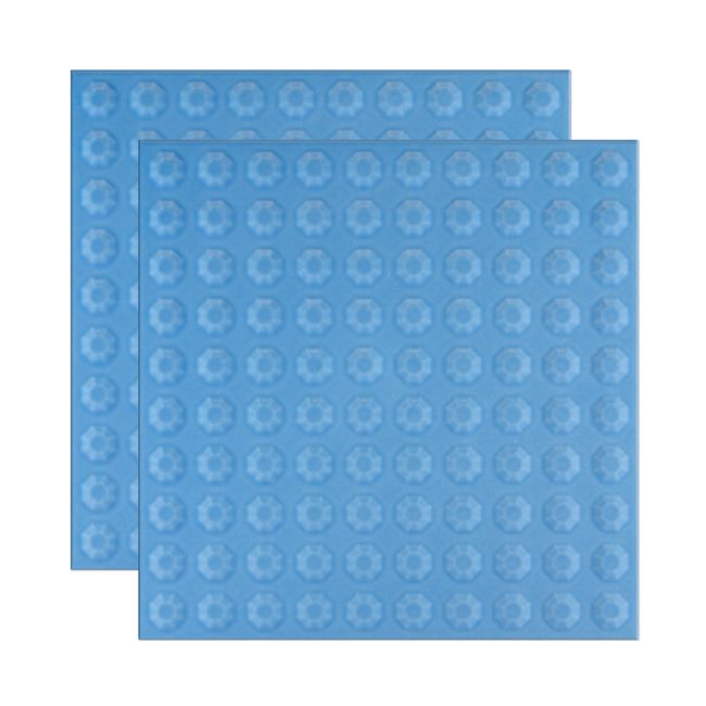 Piso cerâmico Incepa Oceanic Star Sky Blue brilhante bold C:20cm x L:20cm azul